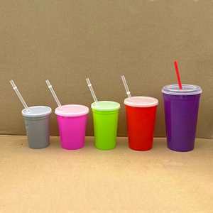 With <b>Straw</b> Lid Combo Reusable Stadium Cups Color Changing 8oz 10oz 12oz 16oz New Arrival for Festival PRS - Product Image 6