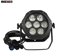 SHEHDS alliage 7x12w RGBW Led Par lumière extérieure éclairage professionnel ensemble pour Disco Dj fête bar étanche Led Par lumières
