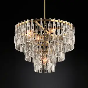 Luxury Round Crystal Manufacturers Nordic Pendant Light Art Lamps Lighting For Home Dining Room Chandelier