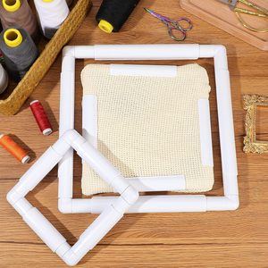 <span class=keywords><strong>8x8</strong></span> inch hình chữ nhật nhựa thêu Hoop may Phụ kiện cho may vá tay khâu chéo Quilting khung <span class=keywords><strong>Snap</strong></span> - Product Image 6