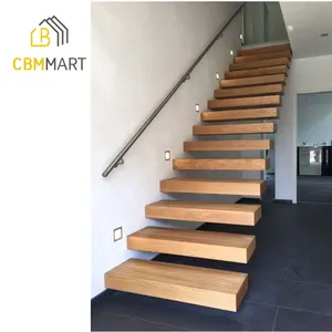 Cbmart ארה "ב פרויקט הבית מדרגות מדרגות עץ מדרגות מדרגות צף ישר