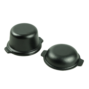 Mini Olla Redonda <span class=keywords><strong>de</strong></span> Hierro Fundido Negra <span class=keywords><strong>de</strong></span> 10 cm con Fondo Desmontable para Inducción, Ideal para Guisos, <span class=keywords><strong>Sopas</strong></span> y Hot Pot - Product Image 5