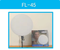 Écran LED rond de grande taille FL-45, lumière de remplissage, luminosité réglable, panneau lumineux avec télécommande pour studio, vidéo, diffusion en direct