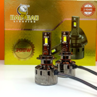BAOBAO fabricant BB1934 300W H1 H4 H7 H8 H11 9005 9006 phare Led 4300k 5000k 50000lm ampoules pour voiture Faros Para Autos