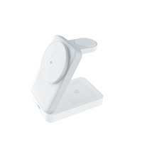 Station de charge sans fil magnétique portable pour écouteurs, montre et téléphone, compatible iPhone, iWatch et AirPods, pliable 3 en 1