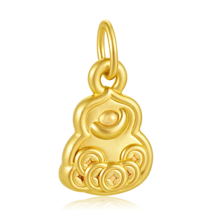 0.55กรัมสีเหลืองทองชาวพุทธเครื่องประดับชาติพันธุ์ที่ดีได้รับจี้ค้างคืนที่อุดมไปด้วยเคลือบฟันสีแดงและมีเสน่ห์ - Product Image 2