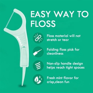 Filo Interdentale Pieghevole Multifunzionale con Stuzzicadenti Nascosto 2 in 1, Produttore di Filo Interdentale con Marchio Privato - Product Image 2