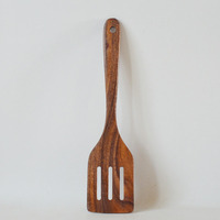 Cuillère et spatule en bois antiadhésives, ustensiles de cuisine naturels, spatule en teck, ustensiles de cuisine en bois, cuillères pour la cuisson