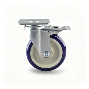 1.5 Inch Solid Nylon Swivel Caster Wheels Bolt Hole Mount With <b>Quick</b> Lock High Load Capacity 360 Degree Swivel For Workbench - Product Image 1