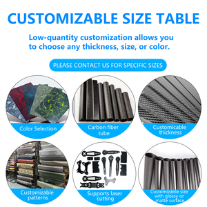 8mm, 10mm, 12mm, 14mm, 16mm, 18mm, 20mm, 22mm, 25mm, 26mm, 28mm, 30mm, 32mm, tubes en fibre de carbone mat sergé 3k 34mm, 36mm, 38mm - Product Image 4