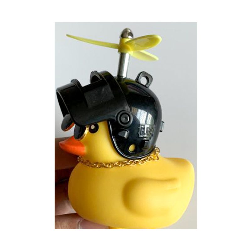 Маленькая желтая утка, светильник для мотоцикла, колокольчик, милый декоративный светильник для мотоцикла