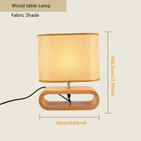 Lampe de bureau LED moderne et simple en bois, idéale pour les chambres et les bureaux, avec protection oculaire naturelle