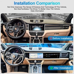 Navihua Dual Screen Android Car Radio Multimedia Carplay <b>Auto</b> Stereo Entertainment Unit for Porsche Macan 2018 2024 Car Upgrade - Product Image 3