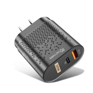 Cargador de Carga Rápida QC3.0 PD20W al por Mayor de Fábrica para Apple 13 Pro Max, Cabezal de Carga de Doble Puerto USB-A+Tipo-C - Product Image 2