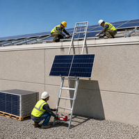 Monte-charge pour l'installation de panneaux solaires, élévateur de matériaux pour toitures (tuiles, portes vitrées et matériaux de construction ensachés), électrique 110V