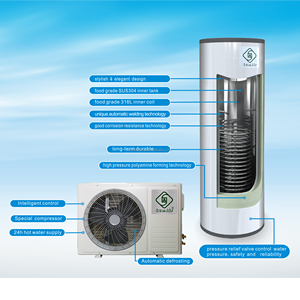 Wifi haute COP faible <span class=keywords><strong>bruit</strong></span> 8kw10 19 200L pompe de chauffage à <span class=keywords><strong>eau</strong></span> chaude quotidienne ménage débit de gaz divisé Source d'air pompe de chauffage chaudière Geyser - Product Image 3