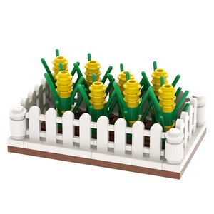 Blocs de construction en plastique en gros, série Ferme et Jungle, modèles de champs de maïs et de plantes, jouets promotionnels pour les 14 ans et plus - Product Image 6