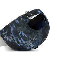 Gorra de Béisbol de Alta Calidad para Mujer, 6 Paneles, Estructurada, con Diseño Floral Jacquard