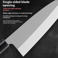 Cuchillo de Chef para Filetear Salmón y Sashimi de Acero Inoxidable, Mango de Madera, Hoja Engrosada, Extra Afilada, Ambidiestra, Duradera, JYTD10039