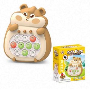 Handheld <b>Game</b> Console Squeeze Fidget Toys Set Push Stress Bubble Sensory Pop Music Silicone Plastic for Autistic Children - Product Image 1