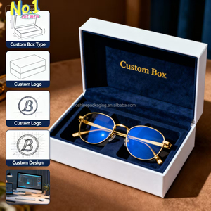Caja de Papel Ecológica de Primera Calidad para Gafas, Impresión Personalizada de Lujo, Estuche de Cartón para Gafas de Sol Vacío - Product Image 4