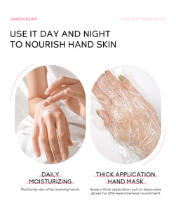 Nhãn Hiệu Riêng Hữu Cơ Tự Nhiên Sakura Kem Tay Tùy Chỉnh Thực hiện Logo Tùy Chỉnh Giữ Ẩm Làm Trắng Kem Tay - Product Image 5