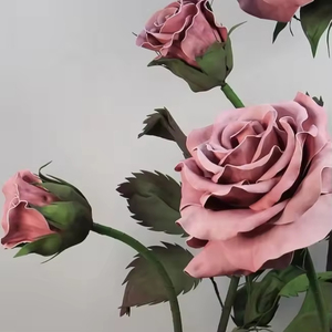 Rosas Gigantes Artificiales de <span class=keywords><strong>EVA</strong></span> Rosa, Decoración para Bodas y Fiestas, Exhibición para Tiendas, Venta Caliente - Product Image 3