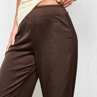 Site Web indépendant de commerce électronique transfrontalier euro-américain pour pantalons élégants minimalistes de couleur unie pour femmes