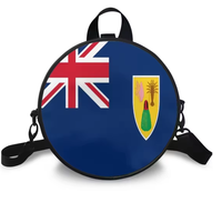 Sac circulaire en cuir PU avec drapeau national de Trinité-et-Tobago, bandoulière réglable, sac à bandoulière pour femme