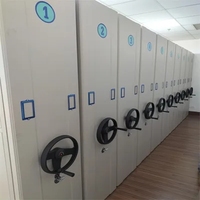 Étagères mobiles en acier pour archives scolaires modernes, grande capacité de stockage, compacteur métallique mobile, armoire de classement écologique et durable