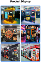 Distributeur automatique de pizzas personnalisé avec logo, 3ème génération, cuisson rapide, pour aire de jeux pour enfants, cinéma