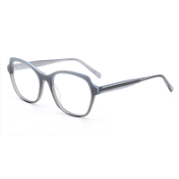 Montures optiques FDB3002 pour femmes, classiques, solides, à monture complète, transparentes, colorées, irrégulières, fines, faites à la main en acétate, pour un usage quotidien