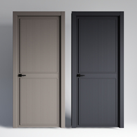 Porte en bois MDF minimaliste moderne pour l'intérieur résistant à l'humidité ignifuge pour la décoration de la cuisine, de l'hôtel et de la chambre à coucher.