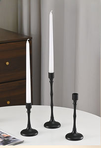 Light Luxury Style <strong>Candle</strong> <strong>Candle</strong> <strong>Holder</strong> Classical And Elegant Ornament Break-resistant Black <strong>Candle</strong> <strong>Holder</strong> - Product Image 5