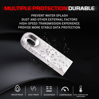Pendrive Metálico Mini USB 2.0 3.0 Original de 16 GB, 32 GB, 64 GB, 128 GB, Memoria USB, Unidad Flash USB