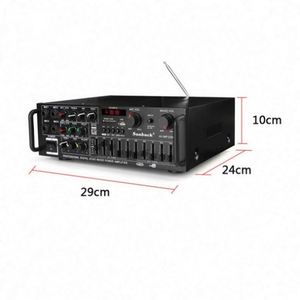Mini Amplificador Estéreo para Auto MP326BT de 2000W con EQ y Bluetooth, 4 Ohmios, 2 Canales, para Auto y Hogar, 220V 110V, Amplificadores para Cine en Casa - Product Image 2