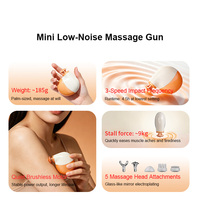 Alat Pijat Saku Jaringan Dalam 9kg 4mm, Pistol Pijat Fascia Mini 45db Senyap untuk Relaksasi Wanita, Lansia, dan Anak-anak