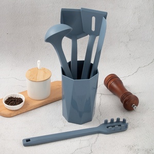 Juego de Utensilios de Cocina al por Mayor, Juego de 6 Espátulas Resistentes al Calor, Juego de Utensilios de Cocina de Silicona con Soporte - Product Image 6
