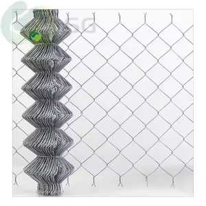 Clôtures à maillons de chaîne en sergé tissé en usine Maille galvanisée revêtue de chlorure de polyvinyle pour aire de jeux de parc et utilisation agricole - Product Image 1