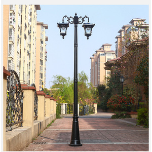 โคมไฟสนามเหล็กกลางแจ้ง LED แสงวอร์มไวท์ โคมแก้ว IP66 AC 220V 2700K รับประกัน 10 ปี พร้อมเซ็นเซอร์ตรวจจับความเคลื่อนไหว ใช้พลังงานแสงอาทิตย์ - Product Image 1