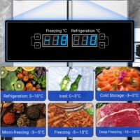 Réfrigérateur vertical commercial en acier inoxydable de grande capacité 800 L pour pizzeria, classe énergétique A++ - Stock disponible