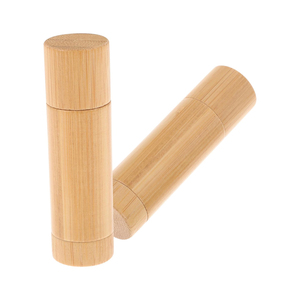 15g 30g 50g 75g Natural Bamboo Wood Deodorant Twist <b>Roll</b> up Tube with Inner Plastic Deodorant Stick Container - Product Image 1