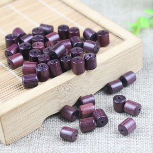 ลูกปัดไม้พะยูงสีม่วงขนาด 8 มม. สำหรับทำสร้อยข้อมือ ลูกปัดไม้ DIY วัสดุทำเครื่องประดับ ลูกปัดแบบหลวม ขายส่ง - Product Image 1