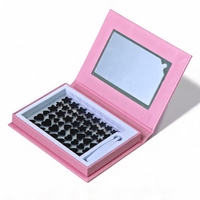 Boîte de rangement magnétique personnalisée avec autocollants visage de fille, décoration visage étoile brillante, étui d'emballage vide pour enfants, vente en gros
