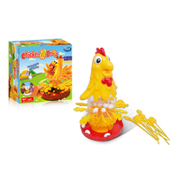 Jouet de table/à poser pour enfants, jeu d'interaction éducatif et stimulant, poulet en plastique qui pond des œufs, pour la vente en gros