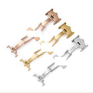 Montre personnalisée de remplacement fermoir de montre en acier inoxydable 10 12 14 16 18 20 mm boucle de bracelet de montre noire de luxe pour Longine - Product Image 2