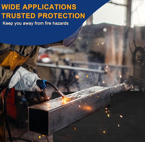 3 5 8 10 мм Сварочные одеяла термостойкие до 1800F огнестойкие коврики для Выдувания стекла огнестойкие накладки из углеродного волокна одеяло - Product Image 2