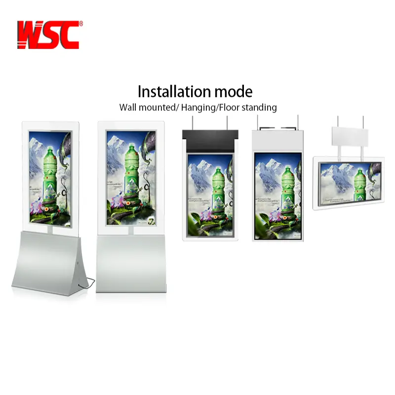 Android Advertising Player Multi Screen Digital Signage Schaufenster Hängender LCD-Monitor