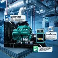 Générateur diesel silencieux triphasé quatre fils SPM 400 kVA 320 kW, étanche, démarrage électrique, groupe électrogène pour moteur ATS
