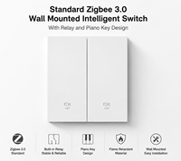 Interrupteur mural intelligent Zigbee 3.0 standard OEM, contrôlé par application, utilisation universelle, maison intelligente, panneau lumineux 3 voies